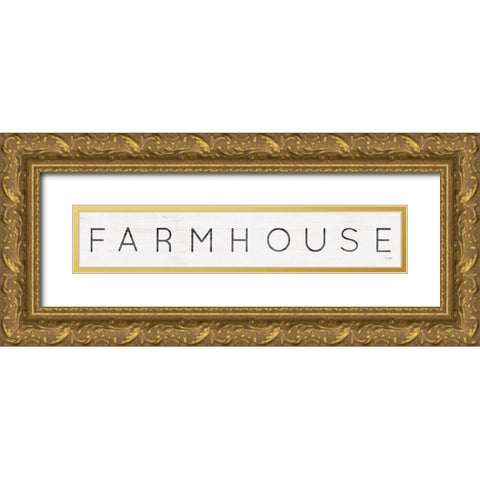 Farmhouse Gold Ornate Wood Framed Art Print with Double Matting by Jaxn Blvd.