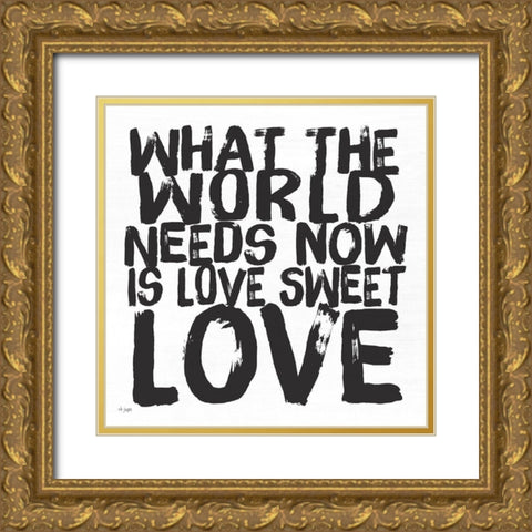 Love Sweet Love Gold Ornate Wood Framed Art Print with Double Matting by Jaxn Blvd.