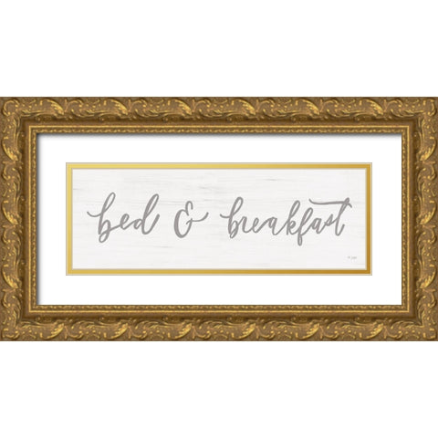Bed and Breakfast Gold Ornate Wood Framed Art Print with Double Matting by Jaxn Blvd.