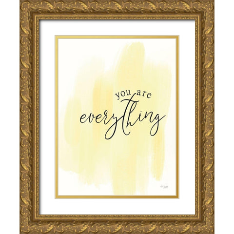 You Are My Everything Gold Ornate Wood Framed Art Print with Double Matting by Jaxn Blvd.