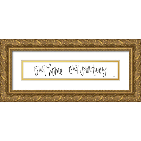 Home Sanctuary Gold Ornate Wood Framed Art Print with Double Matting by Jaxn Blvd.