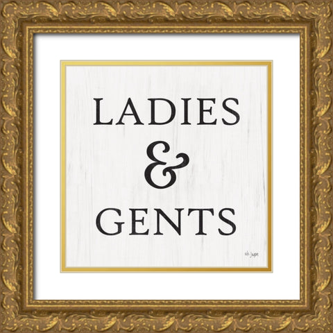 Ladies And Gents Gold Ornate Wood Framed Art Print with Double Matting by Jaxn Blvd.