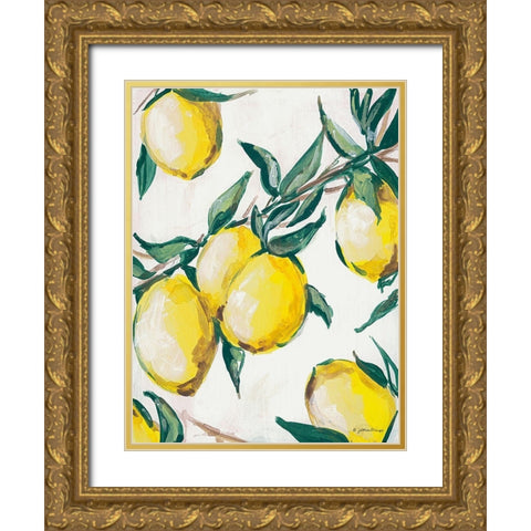 Lemon Branch Gold Ornate Wood Framed Art Print with Double Matting by Mingo, Jessica