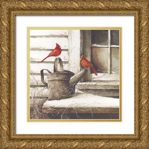Waiting for Spring Gold Ornate Wood Framed Art Print with Double Matting by Rossini, John