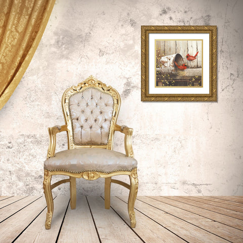 Playing Around Gold Ornate Wood Framed Art Print with Double Matting by Rossini, John