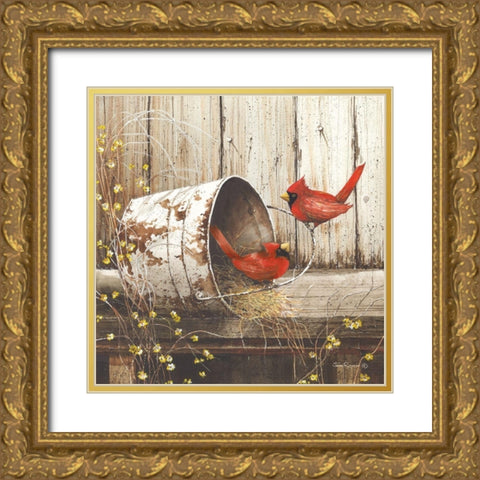 Playing Around Gold Ornate Wood Framed Art Print with Double Matting by Rossini, John
