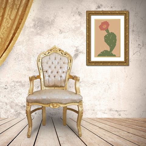 Pretty Prickle 1 Gold Ornate Wood Framed Art Print with Double Matting by Kamdon Kreations