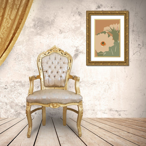 Pretty Prickle 2 Gold Ornate Wood Framed Art Print with Double Matting by Kamdon Kreations