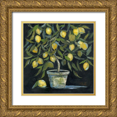Lemon Tree Gold Ornate Wood Framed Art Print with Double Matting by Sherrill, Kate