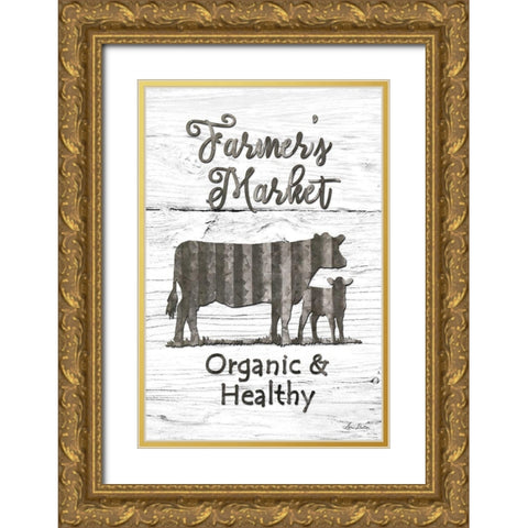 Farmers Market Gold Ornate Wood Framed Art Print with Double Matting by Deiter, Lori