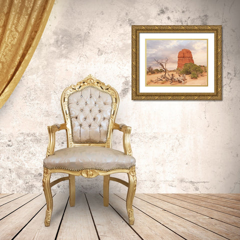 Dusty Desert I Gold Ornate Wood Framed Art Print with Double Matting by Deiter, Lori
