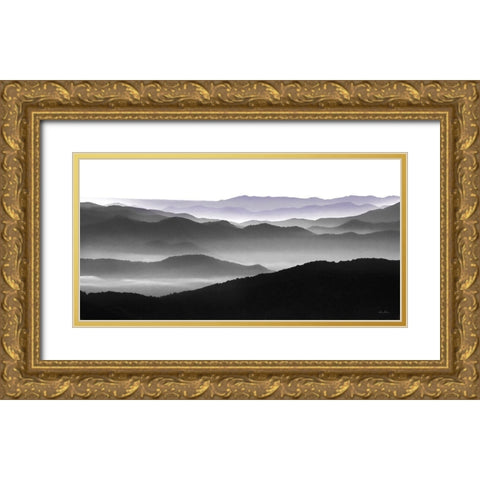 Elegant Layers II Gold Ornate Wood Framed Art Print with Double Matting by Deiter, Lori