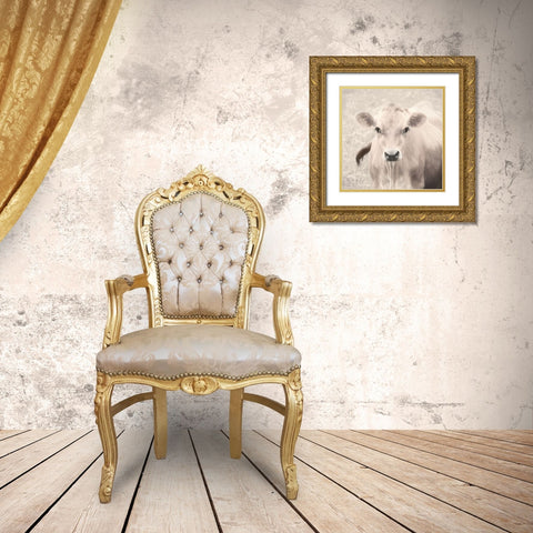 Nellie Gold Ornate Wood Framed Art Print with Double Matting by Deiter, Lori