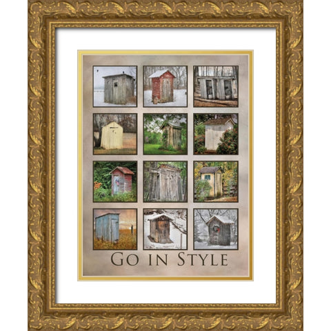 Go in Style Gold Ornate Wood Framed Art Print with Double Matting by Deiter, Lori