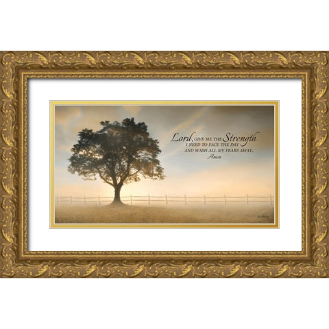Daily Prayer Gold Ornate Wood Framed Art Print with Double Matting by Deiter, Lori