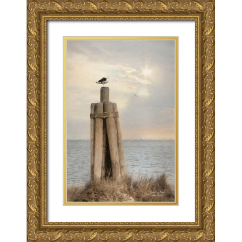 Birds Eye View Gold Ornate Wood Framed Art Print with Double Matting by Deiter, Lori