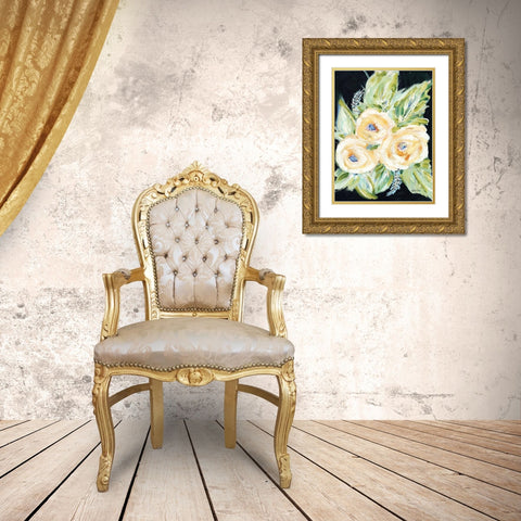 With Love Gold Ornate Wood Framed Art Print with Double Matting by Ebert, Roey