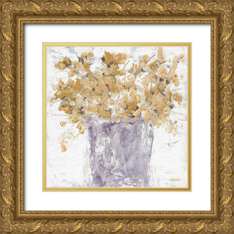 Autumn Golds Gold Ornate Wood Framed Art Print with Double Matting by Ebert, Roey