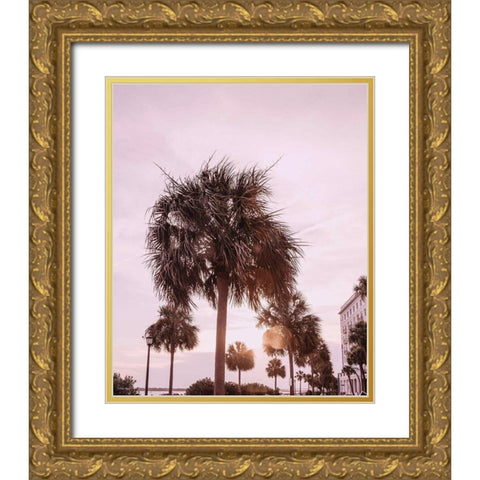 Blush Summer Gold Ornate Wood Framed Art Print with Double Matting by Rigsby, Jennifer