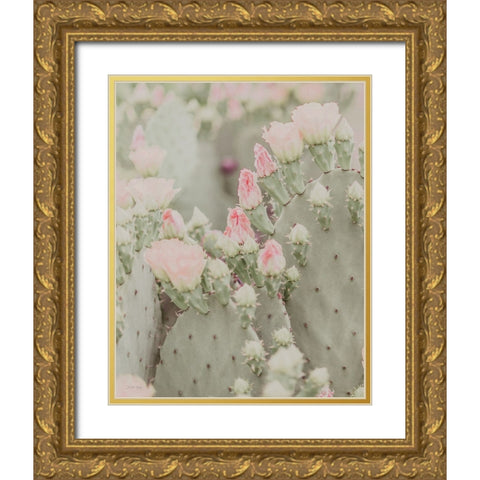 Blooms Abound I Gold Ornate Wood Framed Art Print with Double Matting by Rigsby, Jennifer