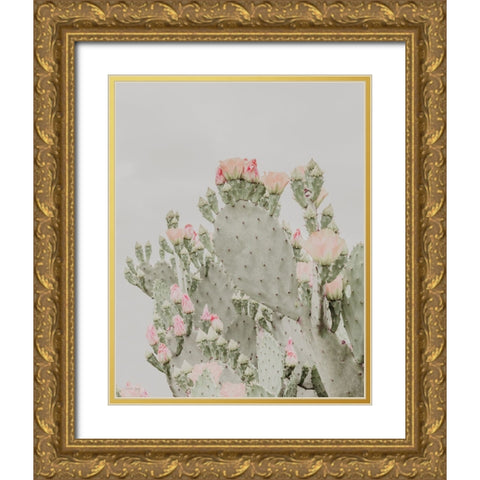 Blooms Abound II Gold Ornate Wood Framed Art Print with Double Matting by Rigsby, Jennifer