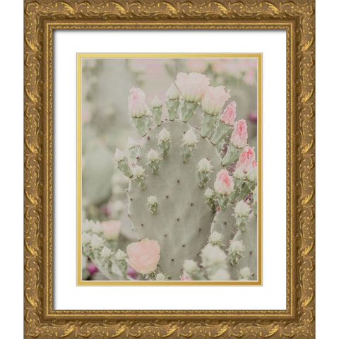Blooms Abound III Gold Ornate Wood Framed Art Print with Double Matting by Rigsby, Jennifer