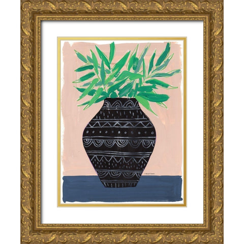 Global Vase I Gold Ornate Wood Framed Art Print with Double Matting by Nieman, Rachel