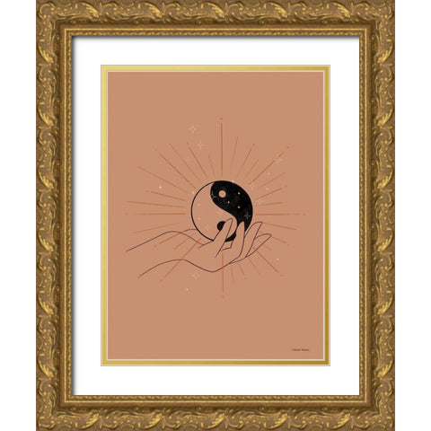 Embrace the Yin and Yang Gold Ornate Wood Framed Art Print with Double Matting by Nieman, Rachel