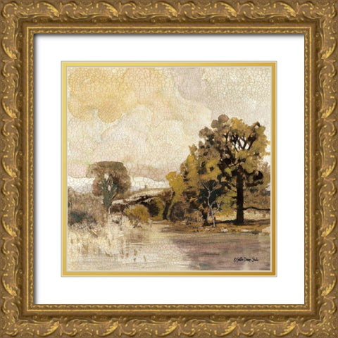 Traditional Landscape 3 Gold Ornate Wood Framed Art Print with Double Matting by Stellar Designs Studio