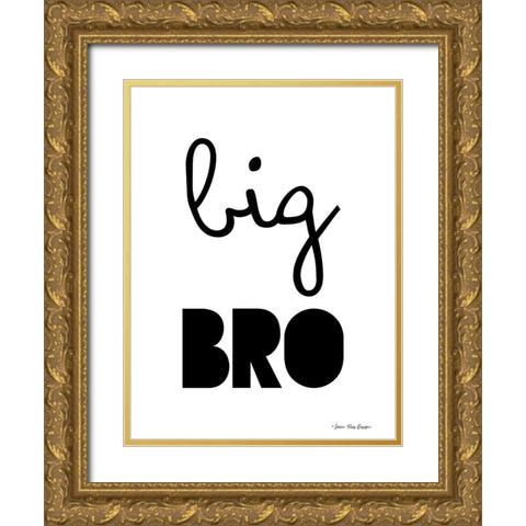 Big Bro Gold Ornate Wood Framed Art Print with Double Matting by Seven Trees Design