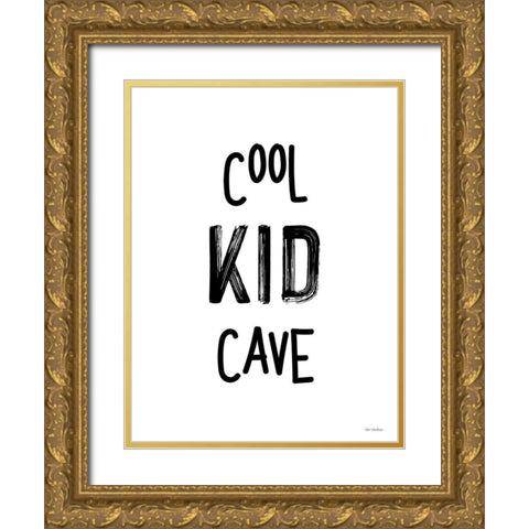Cool Kid Cave Gold Ornate Wood Framed Art Print with Double Matting by Seven Trees Design