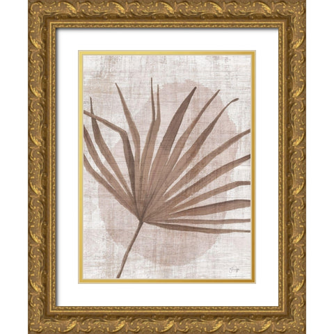 Warm Breeze Gold Ornate Wood Framed Art Print with Double Matting by Yass Naffas Designs