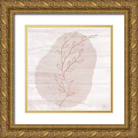 Freely Gold Ornate Wood Framed Art Print with Double Matting by Yass Naffas Designs