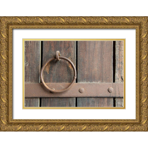 India-Delhi Humayuns Tomb-aka Maqbara-i Humayun-tomb of Mughal Emperor Humayun-circa 1558  Gold Ornate Wood Framed Art Print with Double Matting by Hopkins, Cindy Miller