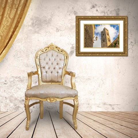 Trapani Province-Erice The Torre campanaria del Duomo dellAssunta at the Chiesa Madre Gold Ornate Wood Framed Art Print with Double Matting by Wilson, Emily