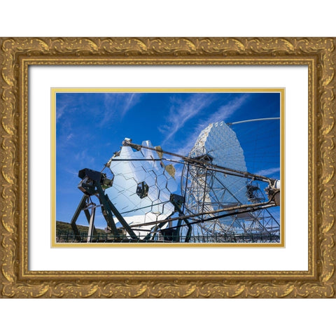 Roque de los Muchachos Observatory-First G-APD Cherenkov Telescope-2011 Gold Ornate Wood Framed Art Print with Double Matting by Bibikow, Walter