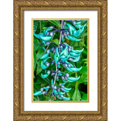 Jade vine Gold Ornate Wood Framed Art Print with Double Matting by Engelbrecht, Lisa S.