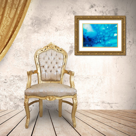 Paint-oil and water Gold Ornate Wood Framed Art Print with Double Matting by Muench, Zandria