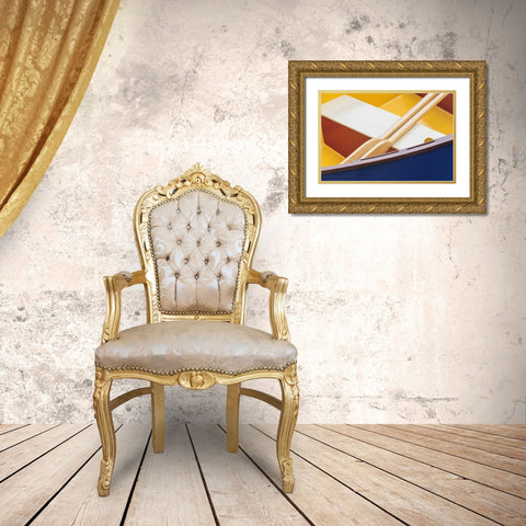 WA, Boat detail at the Wooden Boat Festival Gold Ornate Wood Framed Art Print with Double Matting by Paulson, Don