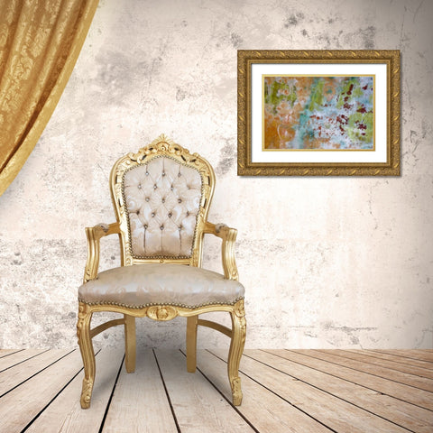 Washington, Fort Hayden Abstract painted wall Gold Ornate Wood Framed Art Print with Double Matting by Paulson, Don