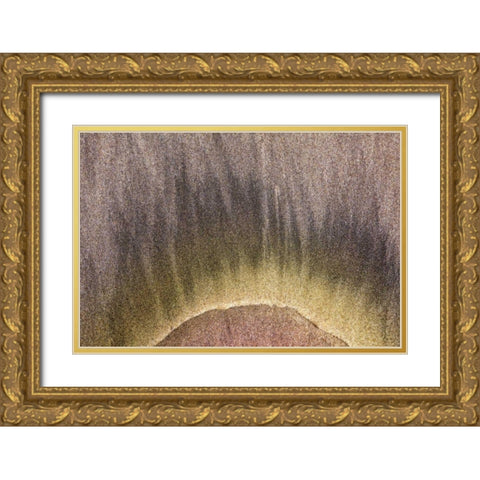Oregon, Devils Punchbowl SNA Abstract patterns Gold Ornate Wood Framed Art Print with Double Matting by Paulson, Don