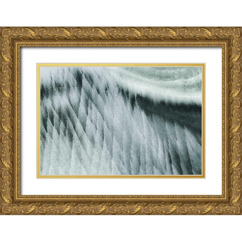Oregon, Devils Punchbowl SNA Abstract patterns Gold Ornate Wood Framed Art Print with Double Matting by Paulson, Don