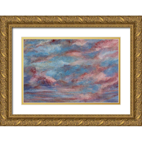 USA, Colorado, Ridgeway Detail of wall painting Gold Ornate Wood Framed Art Print with Double Matting by Paulson, Don