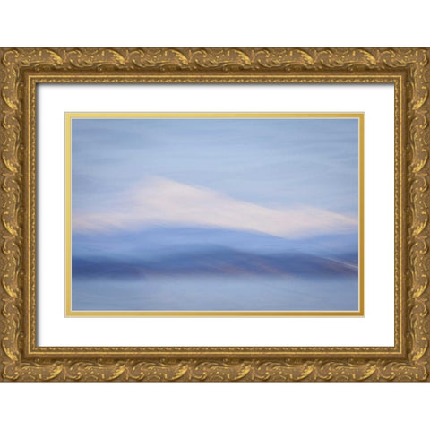 Washington, Mount Baker Abstract of Mount Baker Gold Ornate Wood Framed Art Print with Double Matting by Paulson, Don