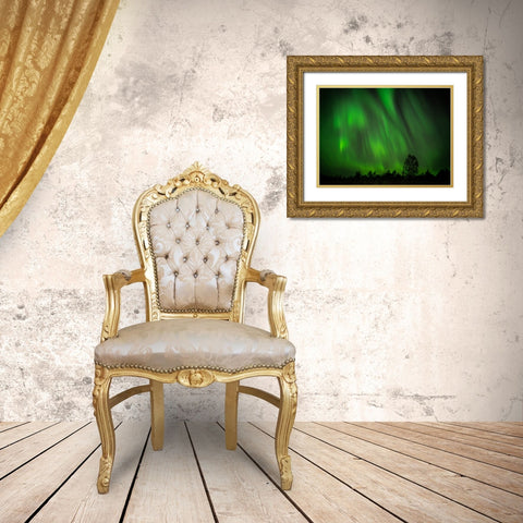 My Perfect Night Gold Ornate Wood Framed Art Print with Double Matting by Caroline Stroksnes, Mette