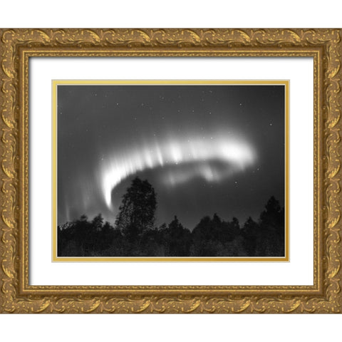 The Ring Of Fire Gold Ornate Wood Framed Art Print with Double Matting by Caroline Stroksnes, Mette