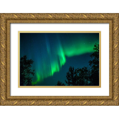 Heavens Signature Gold Ornate Wood Framed Art Print with Double Matting by Caroline Stroksnes, Mette