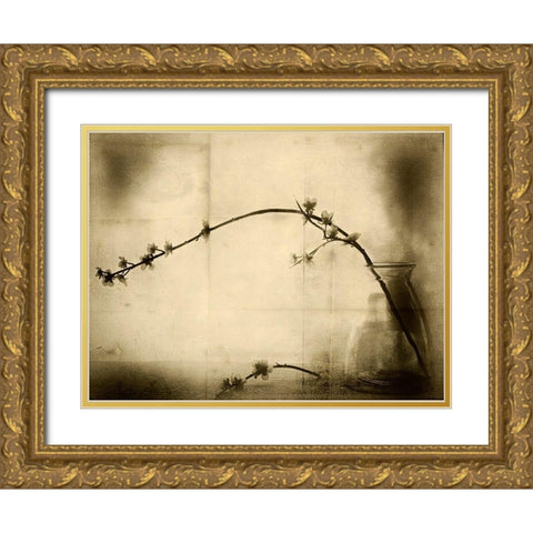 Zen Gold Ornate Wood Framed Art Print with Double Matting by Hummel, Jeffrey