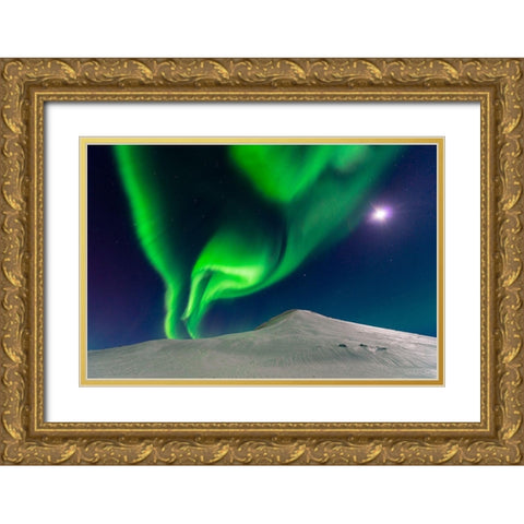 Dancing With The Moon Gold Ornate Wood Framed Art Print with Double Matting by George, Andrew