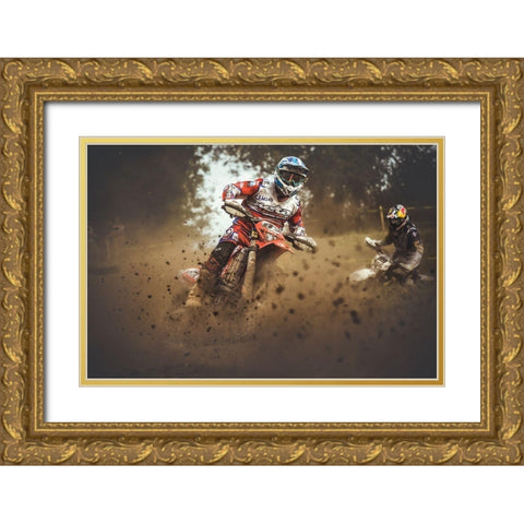 #87 Gold Ornate Wood Framed Art Print with Double Matting by Gonzalez, Carlos